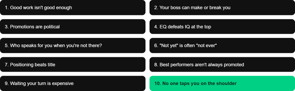 Ten truths summary grid